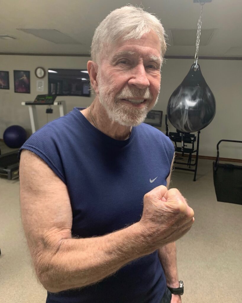Chuck Norris in the gym
