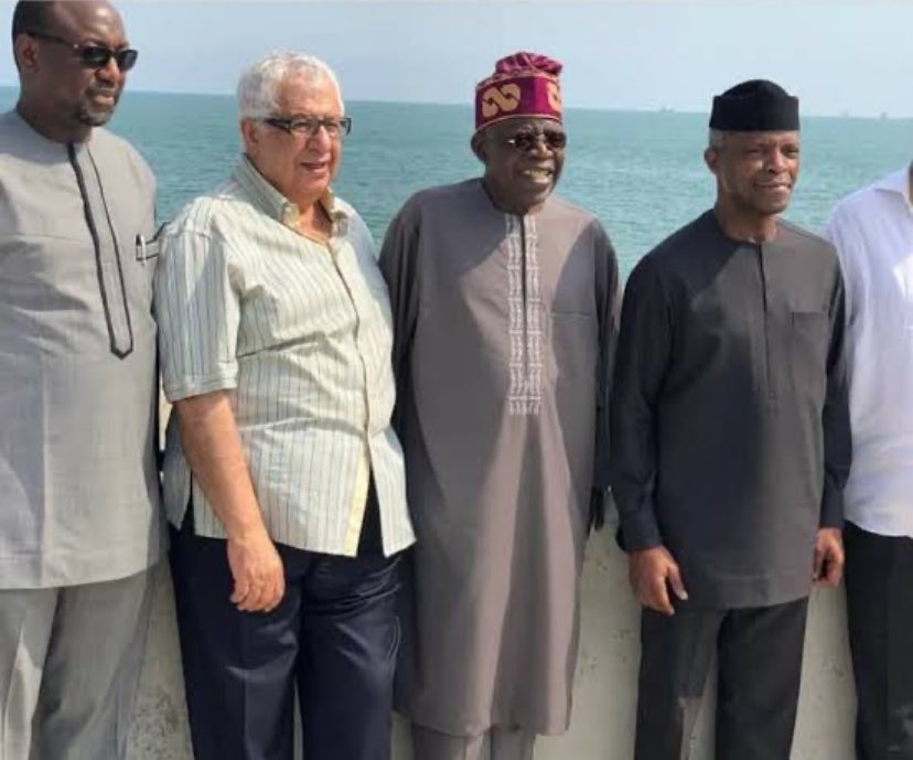 Gilbert Chagoury with Nigerian politicians