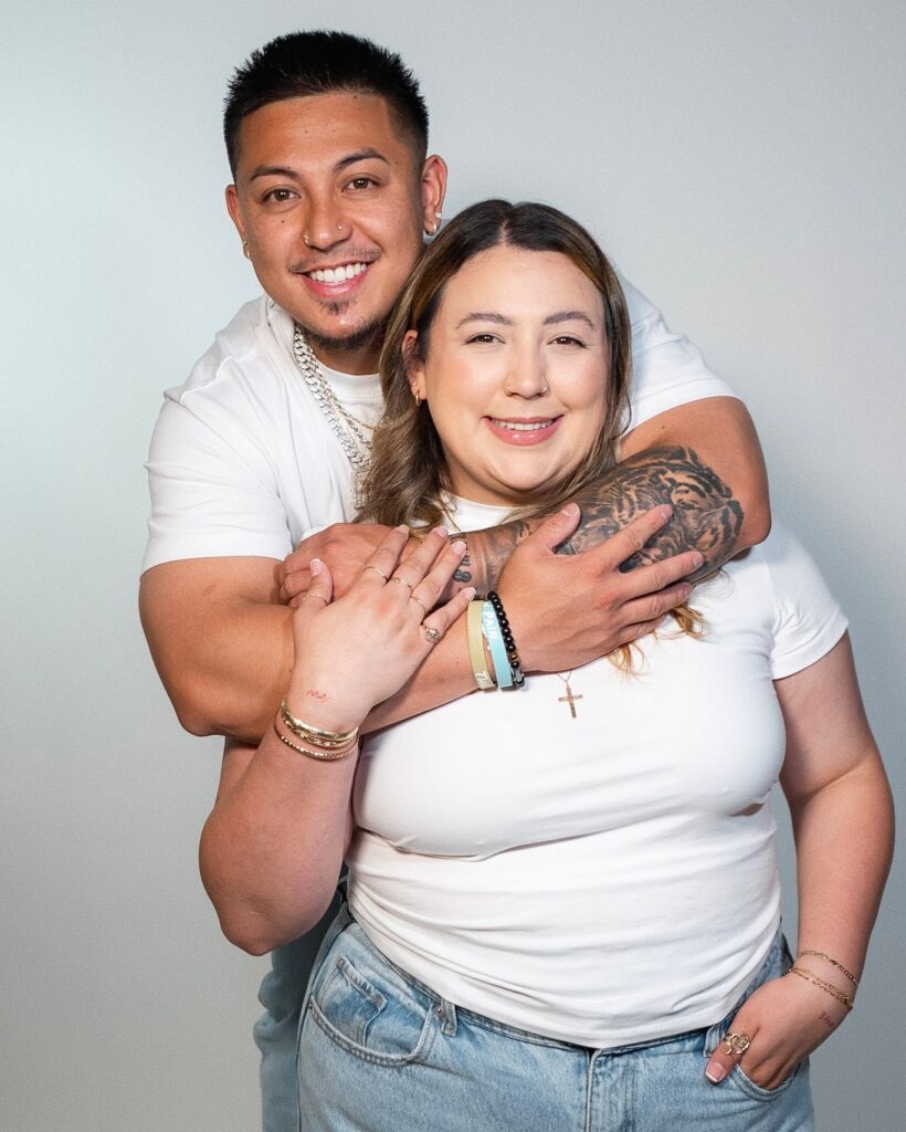 Alexa Badini with her boyfriend